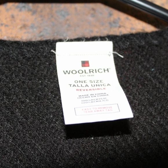 Woolrich plaid reversible poncho sweater - Picture 4 of 4